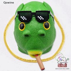 Mặt Nạ Cá Xanh Trang Trí Độc Đáo - Phụ Kiện Hóa Trang Lý Tưởng Cho Bữa Tiệc Halloween Cho Nam Nữ