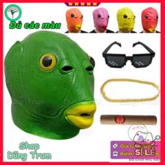 Mặt Nạ Hài Hước Cá Chép Silicon Đầy Màu Sắc - Phụ Kiện Hóa Trang Độc Đáo Cho Halloween và Tiệc Tùng