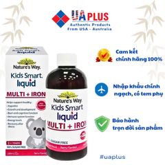 Nature's Way Kids Smart Liquid Multi + Iron 200ml - Hỗ trợ Tăng Cường Sức Khỏe và Đề Kháng cho Trẻ Em - Nhập Khẩu Chính Ngạch Úc