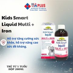 Nature's Way Kids Smart Liquid Multi + Iron 200ml - Hỗ trợ Tăng Cường Sức Khỏe và Đề Kháng cho Trẻ Em - Nhập Khẩu Chính Ngạch Úc