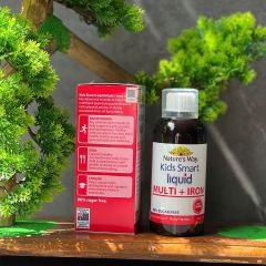 Nature's Way Kids Smart Liquid Multi + Iron 200ml - Hỗ trợ Tăng Cường Sức Khỏe và Đề Kháng cho Trẻ Em - Nhập Khẩu Chính Ngạch Úc
