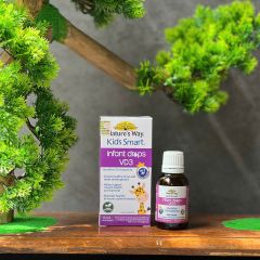 Nature's Way Kids Smart Vitamin D3 Drops 13ml - Tăng cường Canxi hỗ trợ xương và răng chắc khỏe cho trẻ em