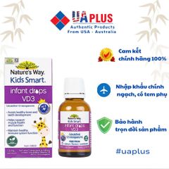Nature's Way Kids Smart Vitamin D3 Drops 13ml - Tăng cường Canxi hỗ trợ xương và răng chắc khỏe cho trẻ em