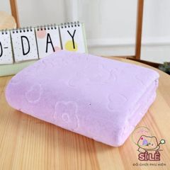 Khăn Tắm Microfiber Lớn Gấu Nhật Bản Siêu Thấm Hút - 70x140cm Mềm Mại, Chống Khuẩn, Dành Cho Trẻ Em và Người Lớn