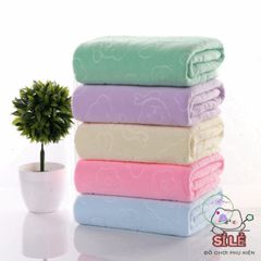 Khăn Tắm Microfiber Lớn Gấu Nhật Bản Siêu Thấm Hút - 70x140cm Mềm Mại, Chống Khuẩn, Dành Cho Trẻ Em và Người Lớn