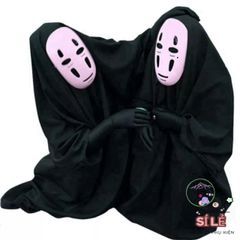 Bộ Trang Phục Hóa Trang Vô Diện Spirited Away - Cosplay Cho Người Lớn & Trẻ Em Với Áo, Mặt Nạ, Găng Tay Thời Trang