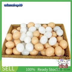 Trứng Gà Nhựa Giả Siêu Thật 99% - Trang Trí Nội Thất Độc Đáo, Chất Liệu Bền Bỉ, Dùng Làm Đạo Cụ Hoàn Hảo