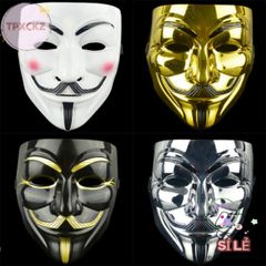 Mặt Nạ V for Vendetta Halloween - Phụ Kiện Cosplay Bí Ẩn, Đạo Cụ Trang Trí Dành Cho Tiệc Hóa Trang và Sự Kiện Lễ Hội