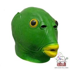 Mũ Hóa Trang Silicon Hình Cá Xanh Tươi Vui Dành Cho Người Lớn - Phụ Kiện Độc Đáo Cho Tiệc Hóa Trang, Halloween, Giáng Sinh