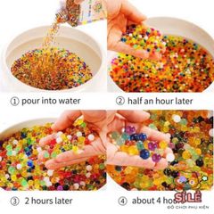 Hạt Nở Tinh Thể Trang Trí - Sắc Màu Tươi Tắn 50G, 100G Cho Slime và Trồng Cây - Nghệ Thuật DIY Sáng Tạo