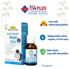 Nước Nhỏ Mắt Nature's Way Kids Smart Drops DHA - Bổ Sung DHA, EPA Tốt Cho Não Bộ, Mắt và Hệ Thần Kinh (20ml)