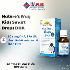 Nước Nhỏ Mắt Nature's Way Kids Smart Drops DHA - Bổ Sung DHA, EPA Tốt Cho Não Bộ, Mắt và Hệ Thần Kinh (20ml)