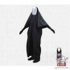 Bộ đồ hóa trang Halloween Vô Diện cho trẻ em và người lớn - Áo choàng, mặt nạ và găng tay đa kích cỡ - Trang phục lễ hội ma vui nhộn