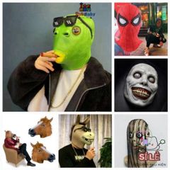 Mặt Nạ Quái Vật Halloween - Phụ Kiện Trang Phục Cá Xanh Độc Đáo Cho Bữa Tiệc Hóa Trang, Cosplay Và Lễ Hội