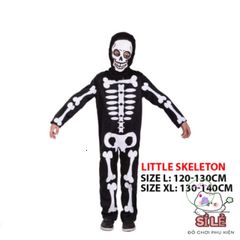 Bộ trang phục Hades Thiên Thần Chết cho trẻ em - Halloween Kỳ Bí với Mũ và Lưỡi Hái, Size L/XL, Phong Cách Cosplay Nghệ Thuật