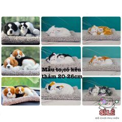 Thú Bông Chó Mèo Khử Mùi Than Hoạt Tính - Mẫu Lớn Để Bàn Trang Trí Nội Thất Ô Tô, Dễ Thương Cho Trẻ Em