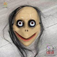 Mặt Nạ Halloween Ngộ Nghĩnh Tóc Dài Miệng V - Phụ Kiện Hóa Trang Ma Quái Cho Tiệc Cosplay & Lễ Hội