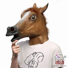 Mặt Nạ Cosplay Ngựa Silicone - Phụ Kiện Hóa Trang Độc Đáo Cho Halloween và Tiệc Tùng Nghệ Thuật