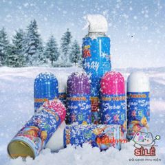 Bình Xịt Tuyết Đa Năng - Tạo Màn Tuyết Nhiều Màu Dễ Dùng Cho Tiệc Tùng, Sinh Nhật, Hoạt Động Ngoài Trời và Dịp Lễ Hội