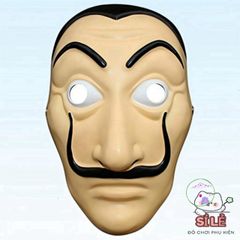 Mặt Nạ Giáo Sư Money Heist - Phụ Kiện Halloween Cosplay Độc Đáo, Biểu Tượng Băng Cướp Netflix Huyền Thoại