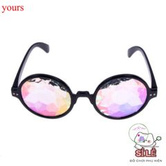 Gọng Kính Vạn Hoa Trong Suốt - Kính Thời Trang Màu Sắc Cầu Vồng Dành Cho Tiệc Tùng, Halloween, Phong Cách Năng Động