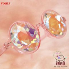 Gọng Kính Vạn Hoa Trong Suốt - Kính Thời Trang Màu Sắc Cầu Vồng Dành Cho Tiệc Tùng, Halloween, Phong Cách Năng Động