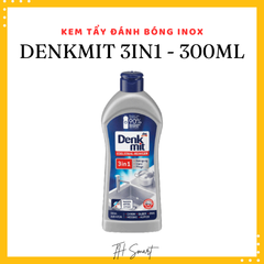 Kem Tẩy Đánh Bóng Inox Kim Loại DENKMIT 3in1 300ml - Sản phẩm làm sạch, đánh bóng và bảo vệ bề mặt kim loại hiệu quả