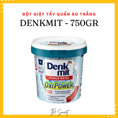 Bột Giặt Tẩy Quần Áo Trắng DENKMIT Oxi Power 750gr - Tẩy Sạch Vết Bẩn Cứng Đầu, Trắng Sáng Rực Rỡ Như Mới Từ Đức