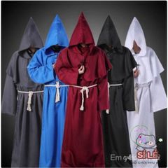 Áo Choàng Thần Chết Đen Đỏ Halloween - Trang Phục Cosplay Phù Thủy Huyền Bí cho Người Lớn và Trẻ Em, Kiểu Dáng 2 Lớp Đẳng Cấp