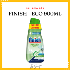Gel Rửa Bát FINISH Eco 900ml - Sản Phẩm Thân Thiện Môi Trường, Loại Bỏ Vết Bẩn Cứng Đầu, Bảo Vệ Chén Bát Sáng Bóng