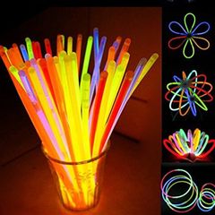 Combo 100 Que Phát Sáng Dạ Quang - Đèn LED Trung Thu Nhiều Màu, Chất Liệu Nhựa Bền, Tái Sử Dụng dễ dàng