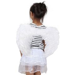 Cánh Cosplay Thiên Thần và Ác Quỷ - Màu Đen & Trắng, Kích Thước 45x35 cm, Trang Phục Hóa Trang Miễn Phí Vận Chuyển