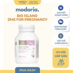 Viên uống DHA Bio Island cho mang thai và cho con bú - Bổ sung DHA Omega-3 cho phụ nữ, 60 viên tiện lợi từ Úc
