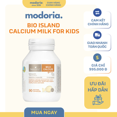 [modoria.] Viên uống bổ sung Canxi và D3 cho bé Bio Island Milk Calcium For Kids (90 viên) Úc