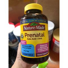 Vitamin Prenatal 150 Viên Mỹ - Bổ Sung Dinh Dưỡng Cho Mẹ Bầu, Hỗ Trợ Sức Khỏe Thai Kỳ và Phát Triển Trí Não Bé Yêu
