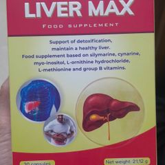 Viên uống bổ gan Mhealth LIVER MAX - Nhập khẩu Pháp, Giải độc gan, Hỗ trợ hạ men gan, Tăng cường sức đề kháng - Hộp 30 viên