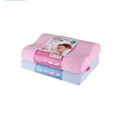 Gối Ngủ Cao Cấp Cho Trẻ Em 2+ Năm - Memory Foam LocknLock HLW181 Xanh/Hồng, Êm Ái, Chống Ẩm Mốc, Kích Thước 35x24x5cm