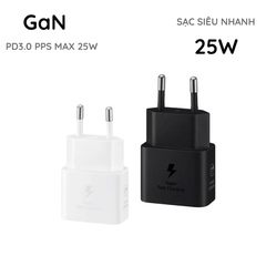 Củ Sạc Nhanh Samsung 25W EP-T251 - Super Fast Charging USB-C An Toàn cho Mọi Thiết Bị, Tiết Kiệm Năng Lượng, Thiết Kế Nhỏ Gọn