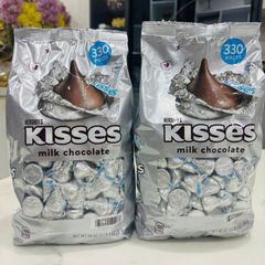 Kẹo Socola Hershey's Kisses 1.58kg - Kẹo Sữa Ngọt Ngào, Hương Vị Đặc Trưng, Món Ăn Vặt Phổ Biến tại Mỹ