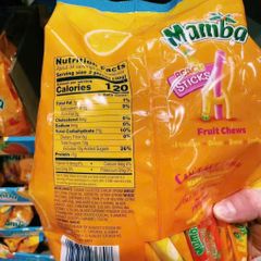 Kẹo Dẻo Mamba Beach Sticks 1KG Mỹ - Thanh Kẹo Dẻo Hương Vị Trái Cây, Ngọt Ngào, Thích Hợp Cho Gia Đình và Tiệc Tùng