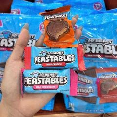 Socola MrBeast Feastables 909gr - Hỗn hợp Chocolate Sạch Với 3 Vị Tự Nhiên Ngon Nhất - Quà Tặng Hoàn Hảo Cho Giới Trẻ Mỹ