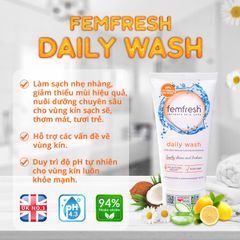Dung Dịch Vệ Sinh Phụ Nữ Hàng Ngày Femfresh 50ml - Làm Sạch Nhẹ Nhàng, Cân Bằng pH, Chiết Xuất Thiên Nhiên
