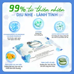 Khăn ướt Femfresh 0% Sensitive - Vệ sinh vùng kín cao cấp dành cho da nhạy cảm, 25 tờ, nhập khẩu chính ngạch từ Anh