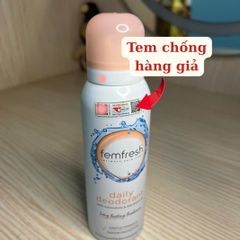 Xịt Khử Mùi Femfresh Daily Deodorant Spray 125ml - Thơm Mát, An Toàn Cho Vùng Kín, Bảo Vệ 24 Giờ, Nhập Khẩu Chính Ngạch