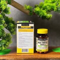 Viên uống bổ gan Mason Natural Milk Thistle 500mg - Hỗ trợ giải độc gan, bảo vệ chức năng gan (60 viên)