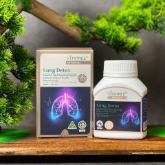 Viên Uống Bổ Phổi Vitatree Lung Detox - Thải Độc Phổi Hỗ Trợ Giảm Ho, Tăng Cường Đề Kháng (60 Viên) Nhập Khẩu Chính Ngạch Úc