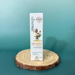 Xịt keo ong Vitatree Super Propolis Complex với mật ong - Giảm đau rát cổ họng, bổ sung sức đề kháng, hàng nhập khẩu chính ngạch 30ml