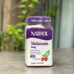 Kẹo Dẻo Ngủ Ngon Natrol Melatonin 5mg (180 Viên) - Hỗ Trợ Giấc Ngủ Sâu, Thư Giãn Tự Nhiên, Hàng Mỹ