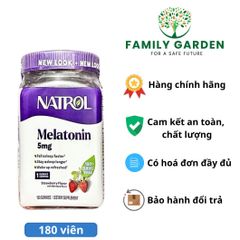 Kẹo Dẻo Ngủ Ngon Natrol Melatonin 5mg (180 Viên) - Hỗ Trợ Giấc Ngủ Sâu, Thư Giãn Tự Nhiên, Hàng Mỹ