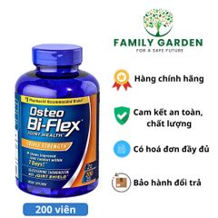 Viên uống Osteo Bi-Flex Triple Strength 200 Viên - Hỗ trợ khớp, giảm đau nhức, tái tạo sụn cho người vận động và lớn tuổi